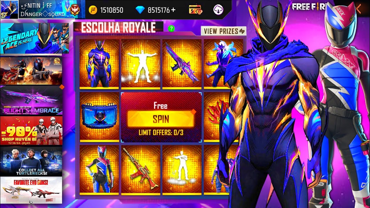 Buying 14000+ Diamonds, Evo Midnight Ace Bundle, Max Evo Gun Skins & Old Rare Emote On Subscriber ID