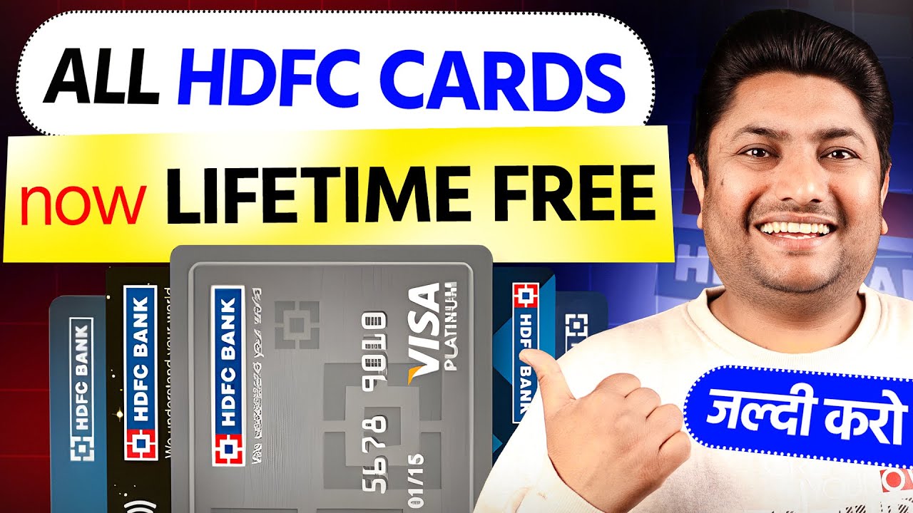 Top 5 HDFC Credit Cards Now Lifetime Free! 🔥 Best Cashback & Rewards Cards Explained