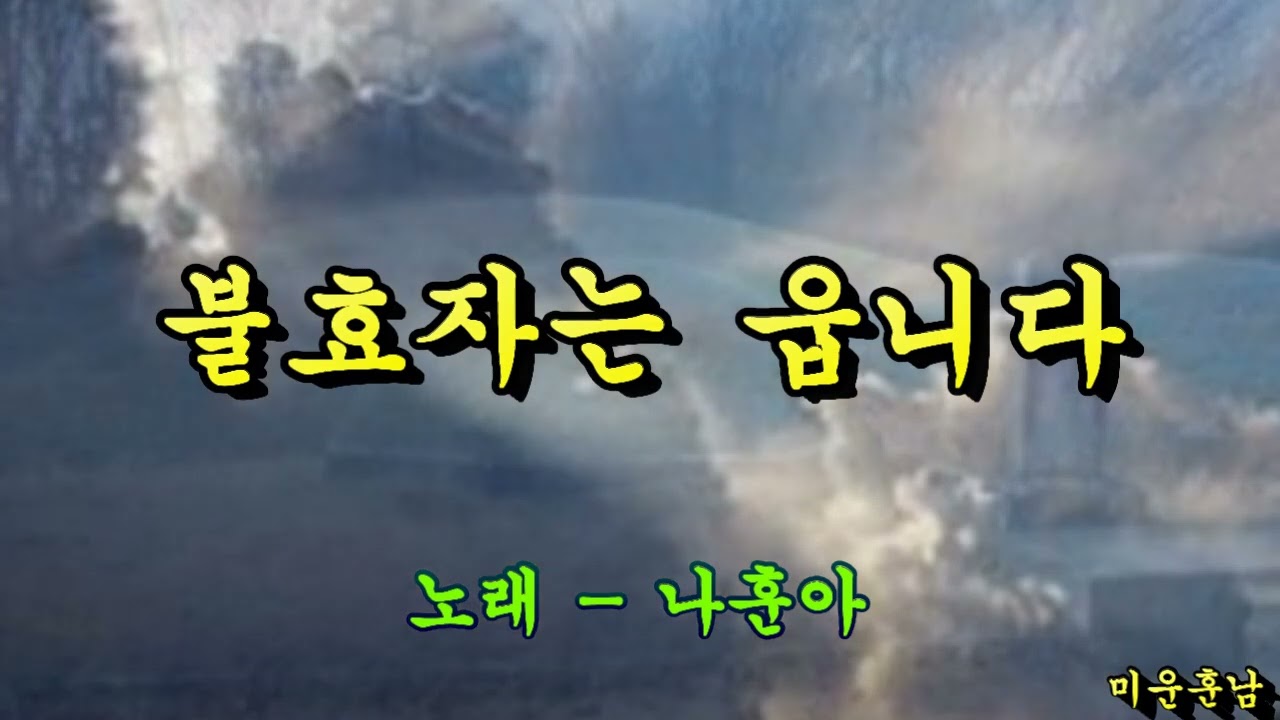 불효자는 웁니다  -  나훈아