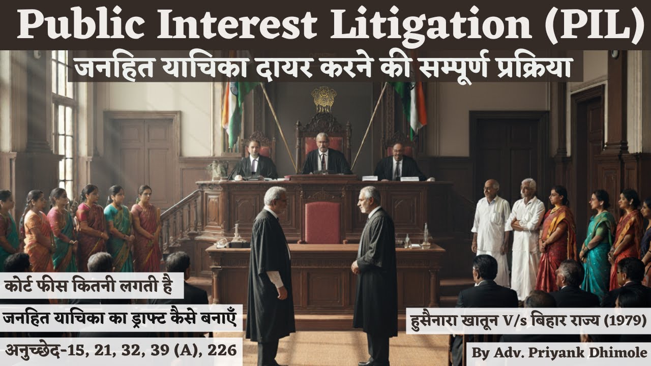 जनहित याचिका | Public Interest Litigation | PIL दायर करने करने की सम्पूर्ण प्रक्रिया