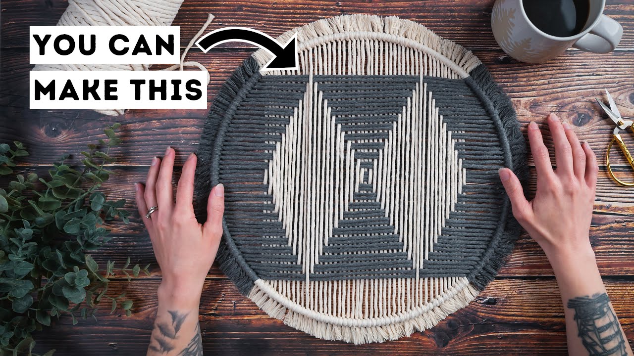 DIY Beginner Macrame Woven Wall Hanging
