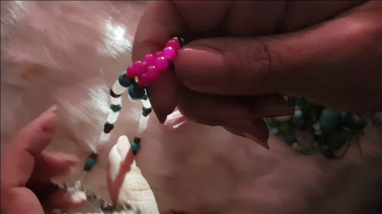 my favorite necklaces سلاسلي المفضله صوت مريح جدا arabic ASMR