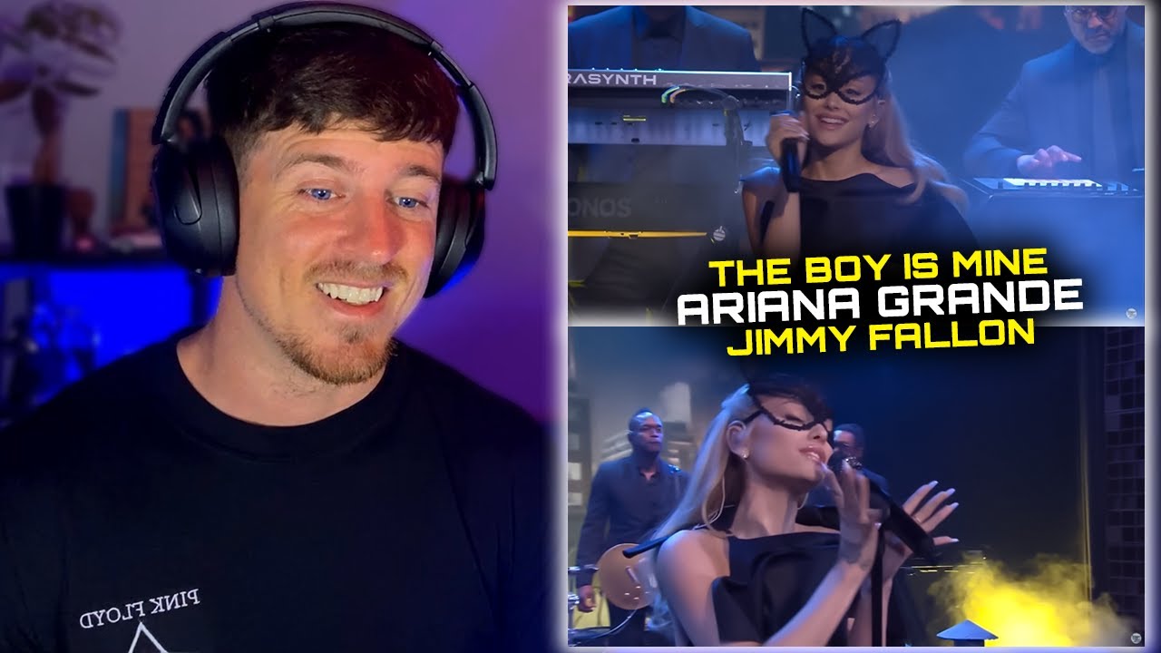 Reacting to Ariana Grande - the boy is mine (Live on Jimmy Fallon)