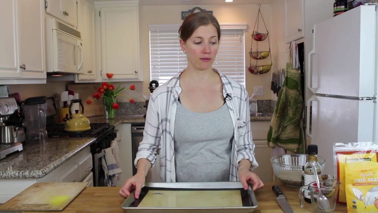 Chia Flax Sesame Seed Crackers  - Vegan & Gluten Free