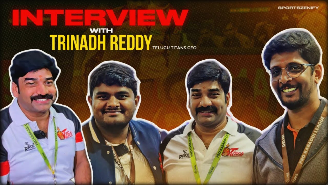 A Small Candid Interview with Telugu Titans CEO - Trinadh Reddy Garu | Behind the Scenes of PKL #pkl