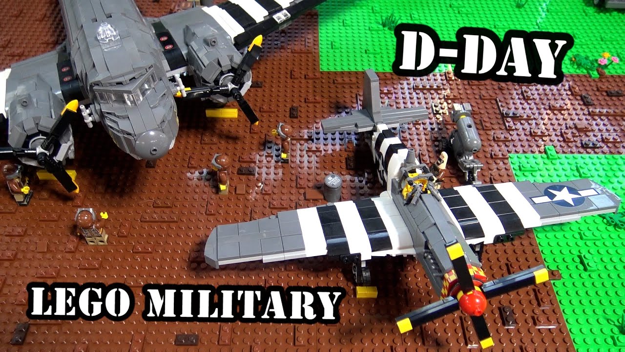 LEGO WWII D-Day Airborne Operations Prep Scene