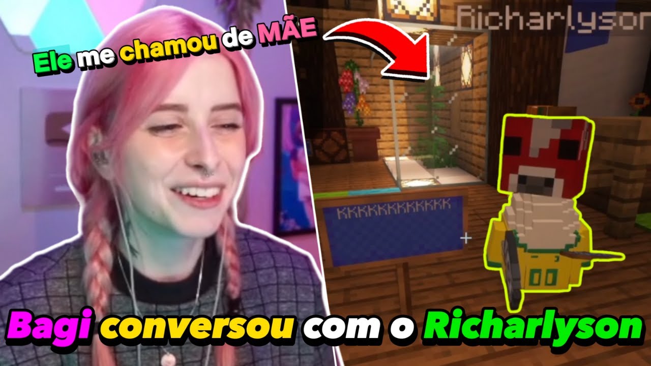 ⭐QSMP: Bagi conversou por HORAS com o Richarlyson.