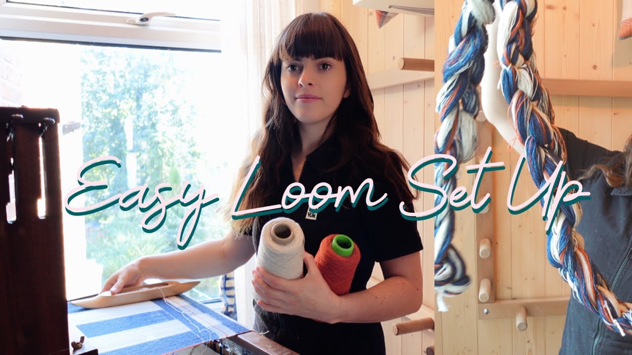 How to Dress a Table Loom | Making the Warp | Weaving Loom Set Up