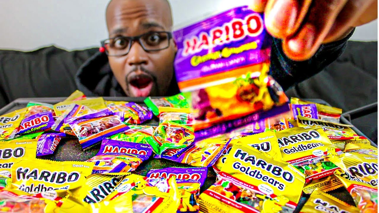 ASMR EATING HARIBO GUMMY CANDY AGAIN ( assorted flavors ) |  MUKBANG | ASMR TY
