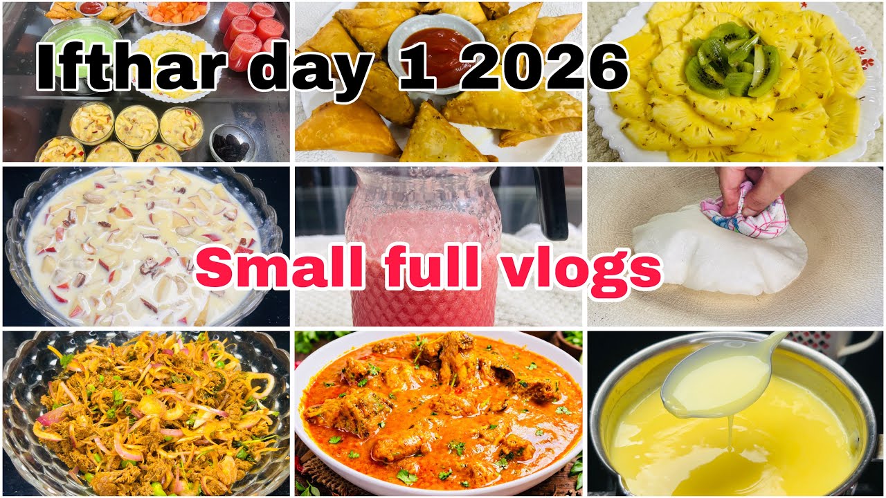 Ifthar day 1 full vidios || small vlogs || ifthar 2026 recipies || #bearyskitchenvlogs 🥰❤️💯