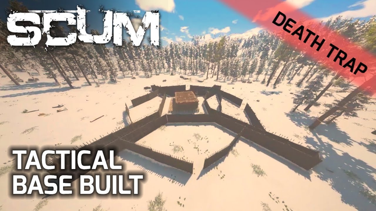 SCUM TACTICAL BASE BUILT Raiders Death Trap #SCUM #Basebuilding