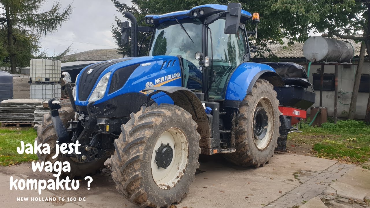 Ile waży New Holland T6.160 Dynamic Command? - nie mała waga kompaktu, mocy mogło by być więcej.