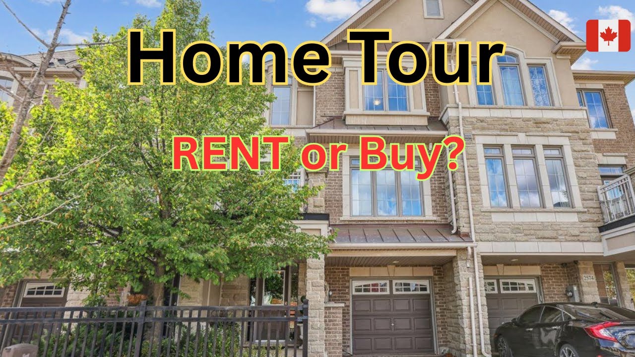 Townhouse Tour | Buy or Rent |  Oakville, ON 🇨🇦