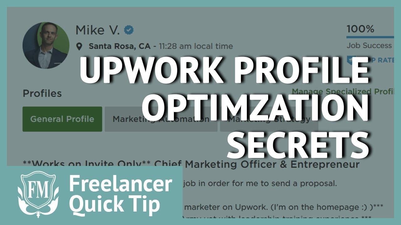 Upwork Profile Optimization Secrets 💎| Upwork Profile Tips with Mike Volkin | Freelancer Masterclass