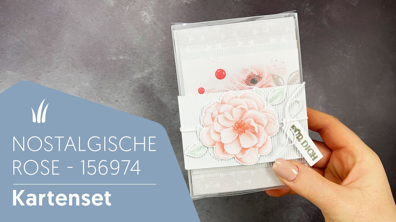 🌹 Teil 1 | Kartenset Nostalgische Rose | 156974 - vorgestellt