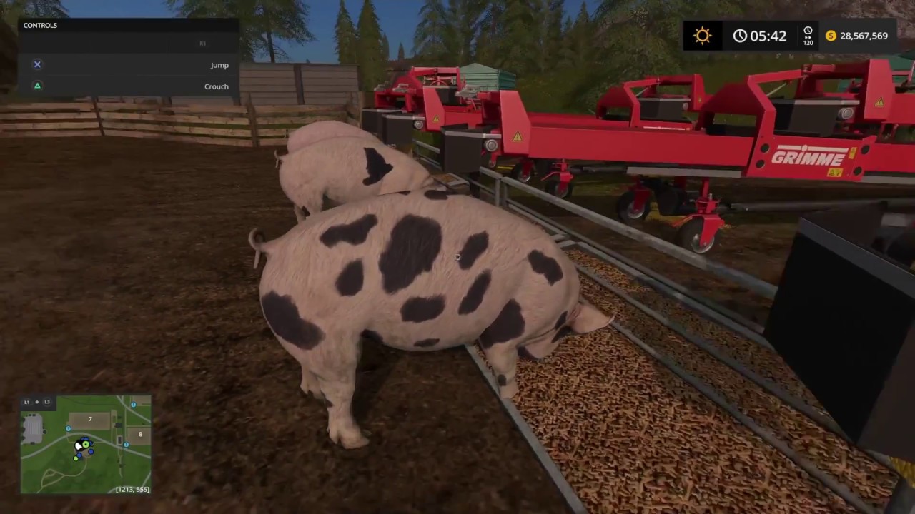 How to make a automated pig feeding system (farming simulator 2017)
