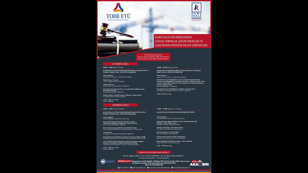 KAMU İHALE SÖZLEŞMELERİNDE GÜNCEL SORUNLAR, ÇÖZÜM ÖNERİLERİ ve ELEKTRONİK DÖNÜŞÜM SEMPOZYUMU 3/4