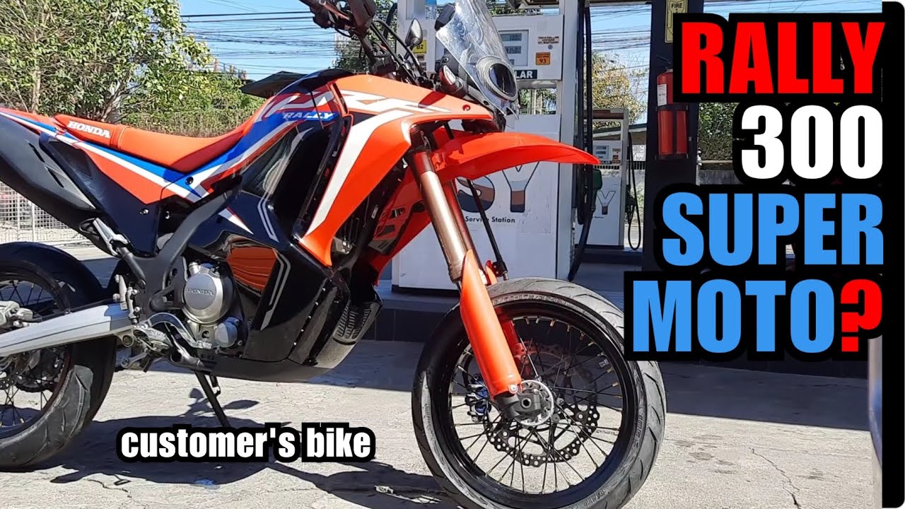 CRF300 RALLY SUPERMOTO - Я превратил мотоцикл своего клиента в супермотоцикл.