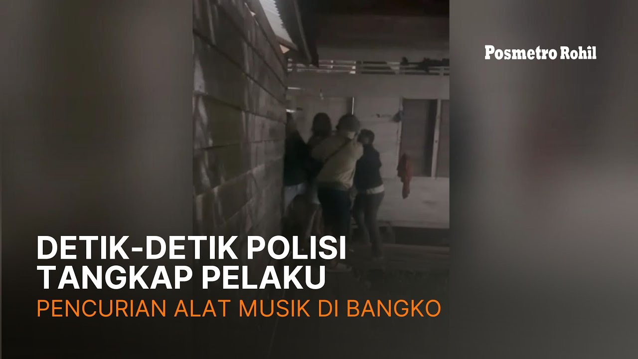 Detik-detik Polisi Tangkap Pelaku Pencurian Alat Musik di Bangko
