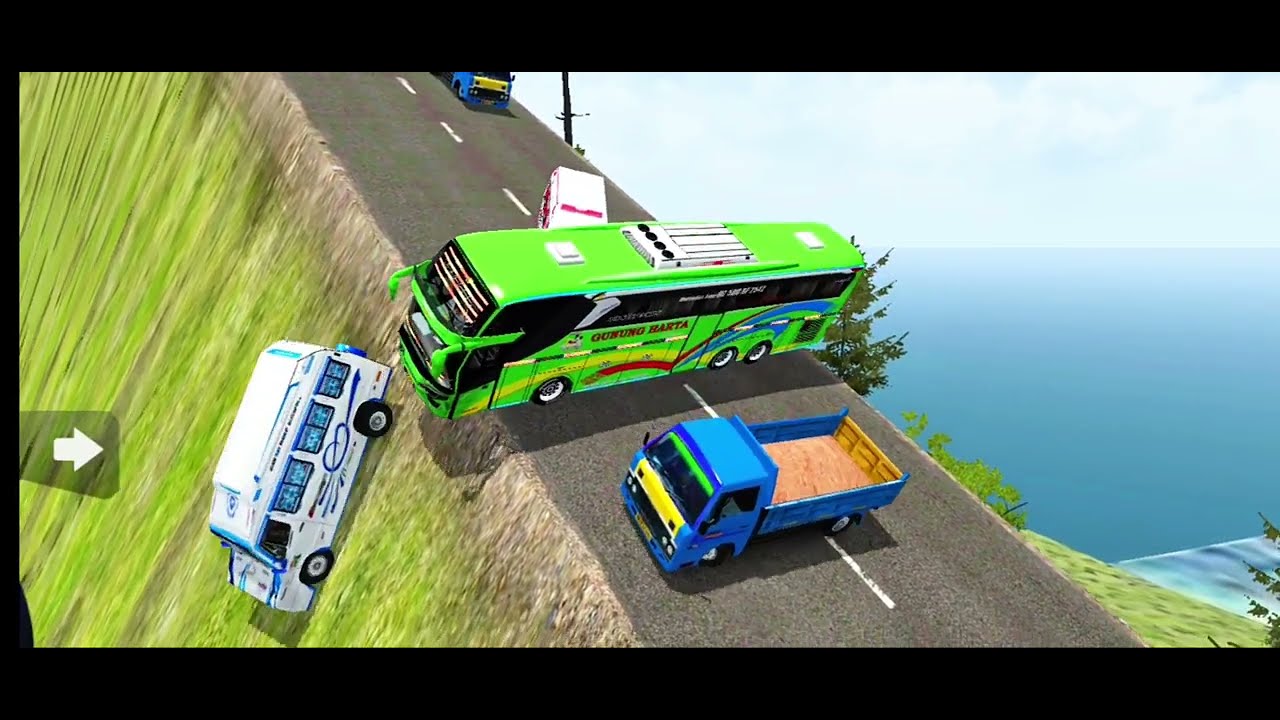 Bus driving hill road / gamingshazaib
