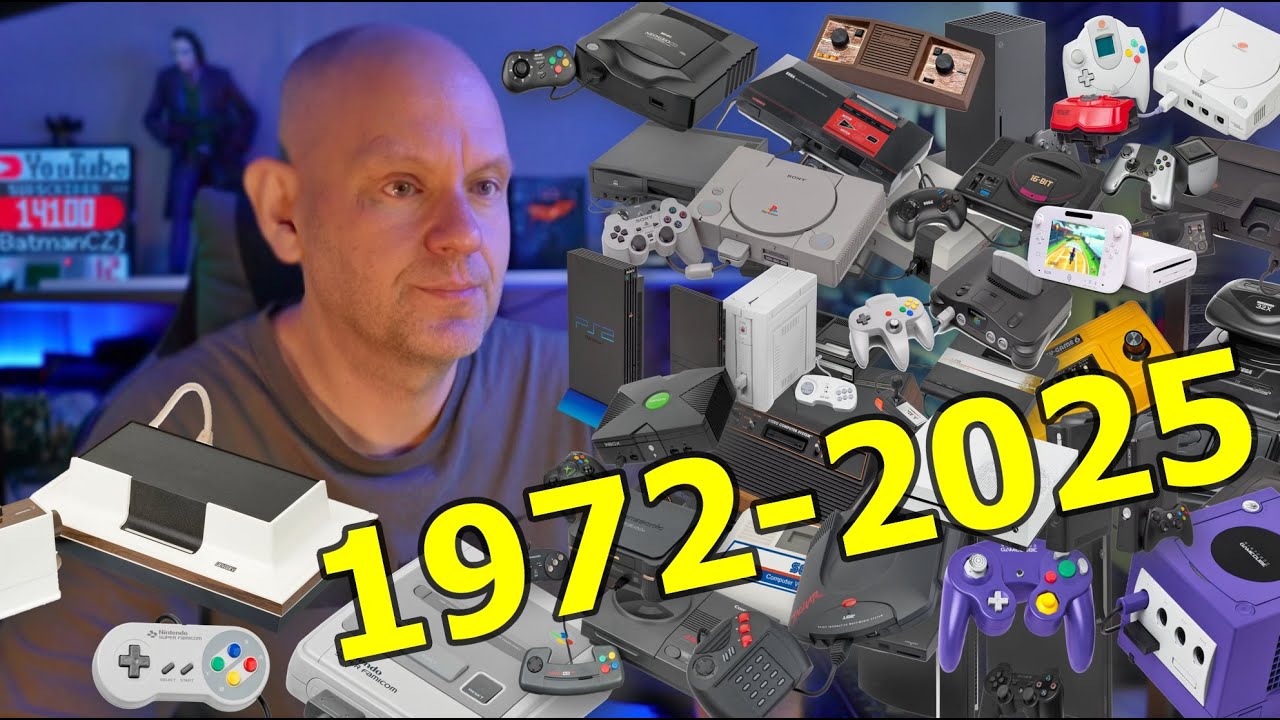 Hern&iacute; konzole 1972 - 2025 (historie a v&yacute;voj dom&aacute;c&iacute;ch videoher)