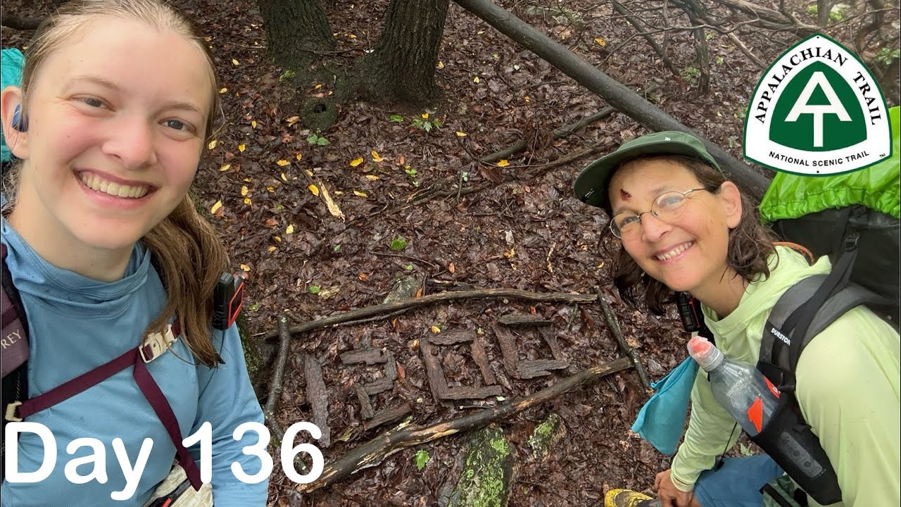 Day 136 - 1200 miles, sandwiches for lunch, and pouring rain | AT thru hike 2025