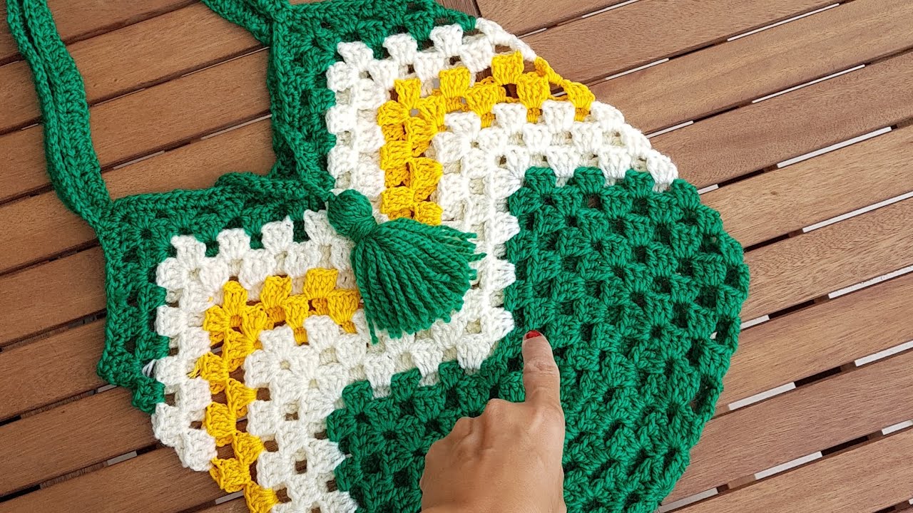Kolay Zigzag Lale Çanta / Ripple Crochet Bag