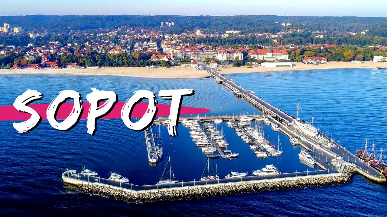 Miasto SOPOT z lotu ptaka / Polska z Drona