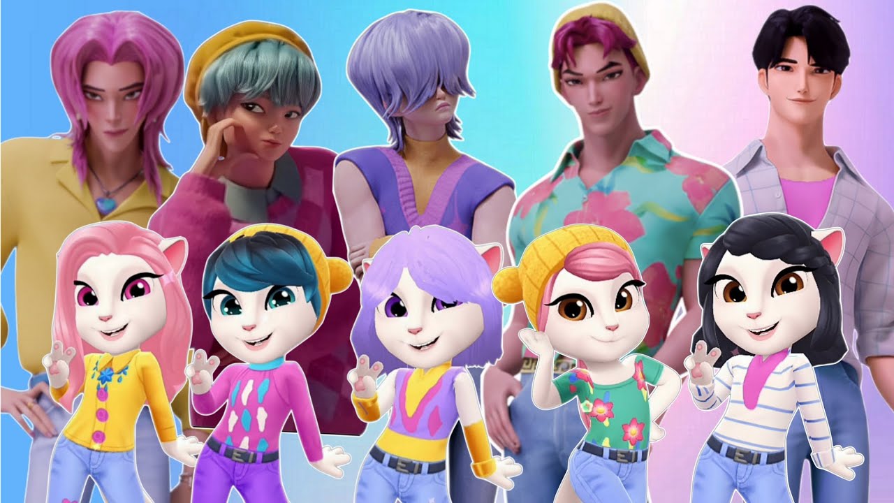 NEW UPDATE ‼️ Kpop Demon Hunters : ROMANCE , BABY , MYSTERY , ABBY and JINU ( My Talking Angela 2 ) 