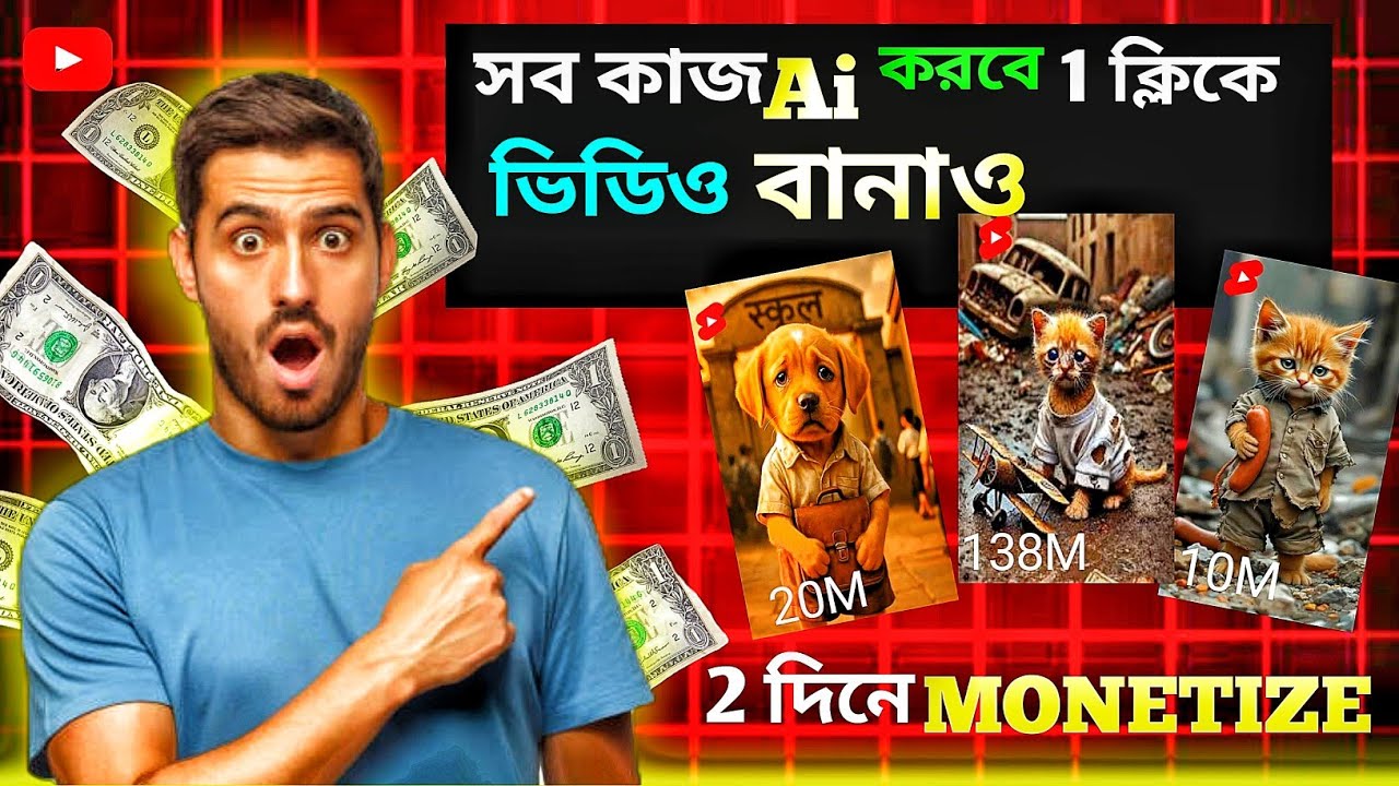 বানালেই ভাইরাল 😱 সব কাজ Ai করবে 🔥AI দিয়ে ভিডিও তৈরি।। AI Video kivaba banabo ।। AI Video Editing 