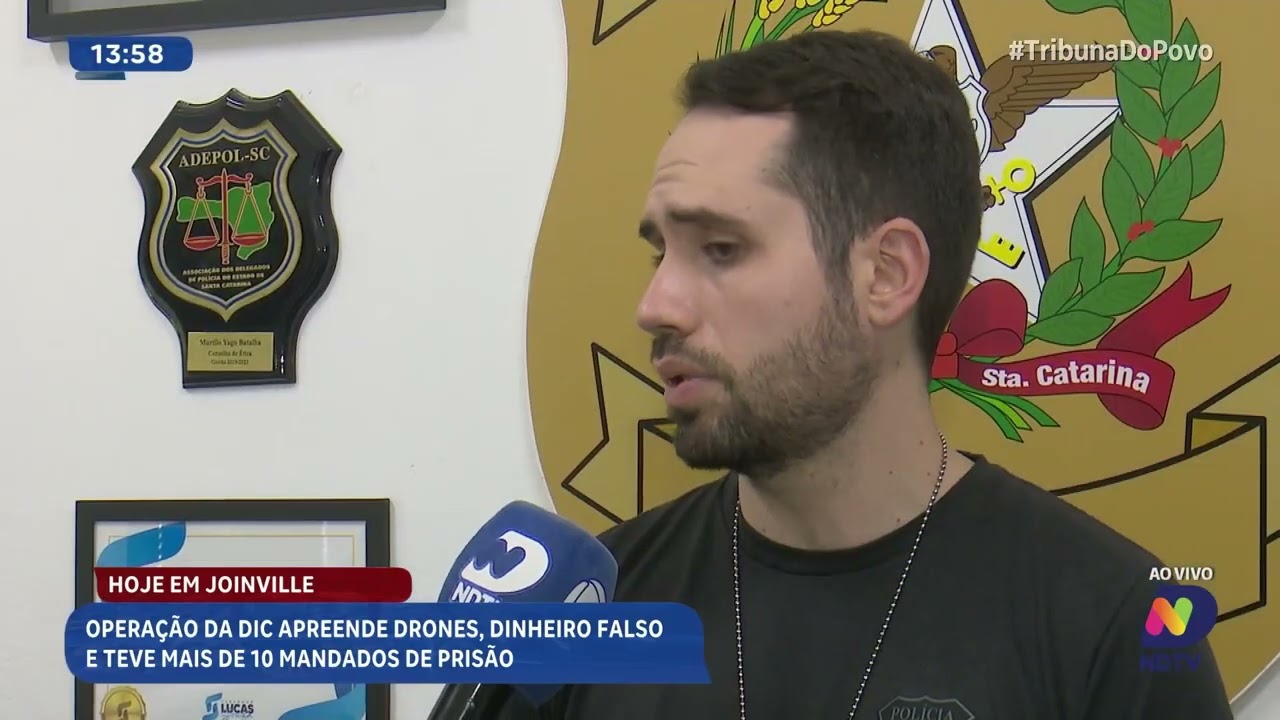 Operação contra crime organizado prende suspeitos por tráfico e roubos em Joinville