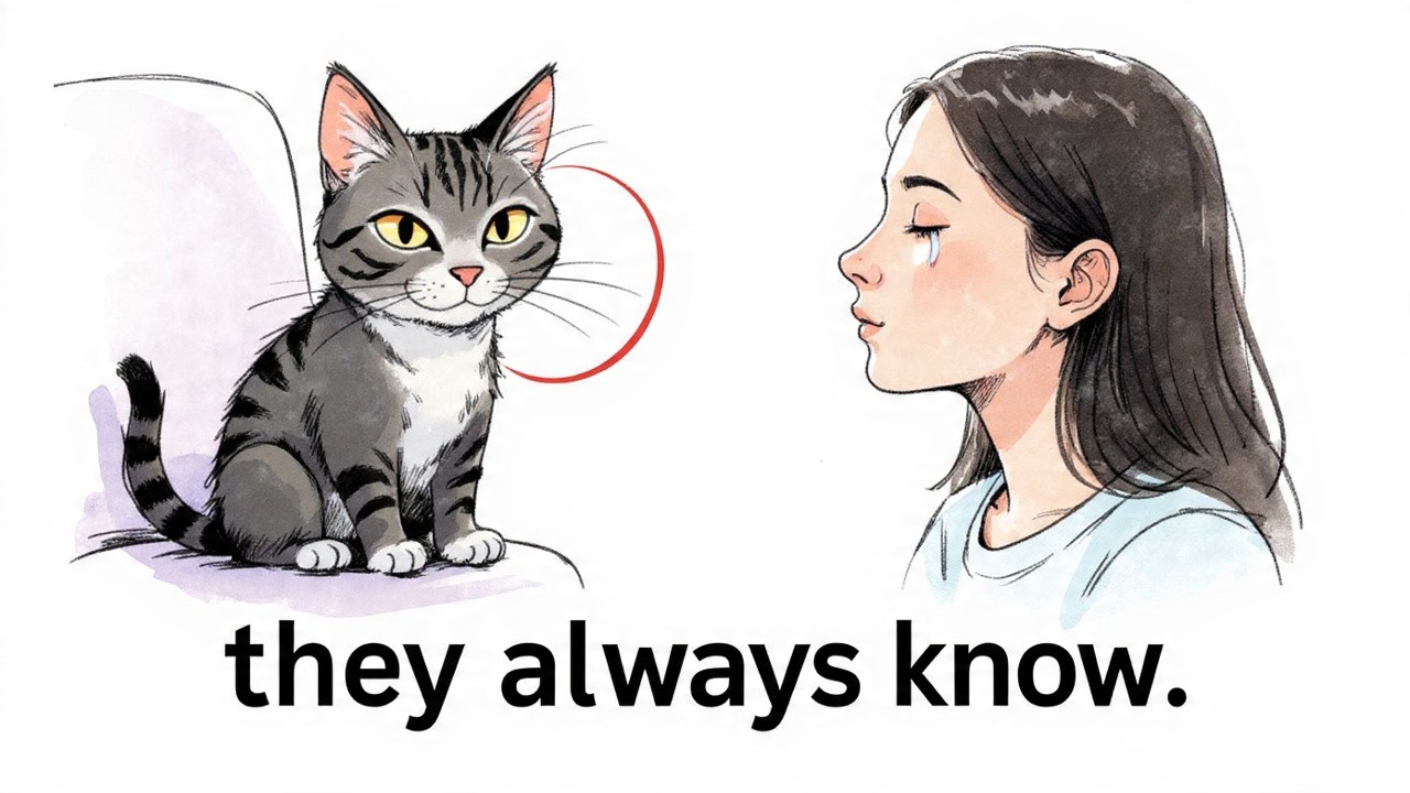 Почему ваша кошка подходит к вам, когда вы плачете (наука объясняет это)