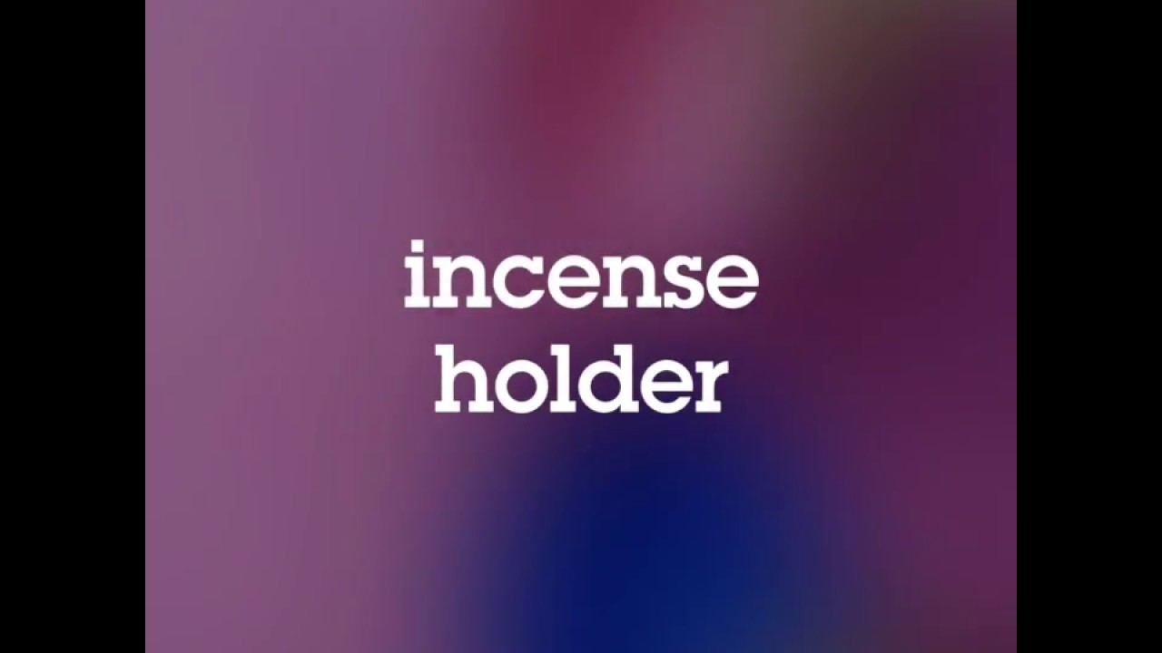 DIY - incense holder (suporte para incenso)