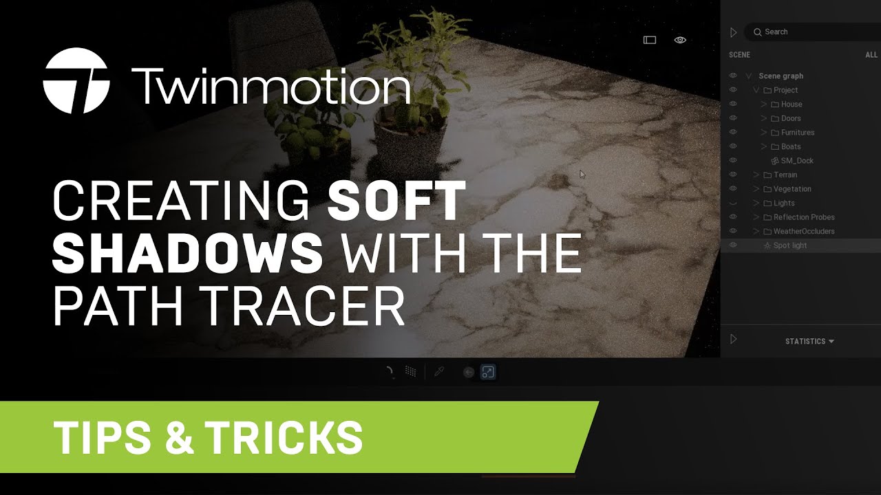 How to Create Soft Shadows with the Path Tracer | Twinmotion Tips & Ticks