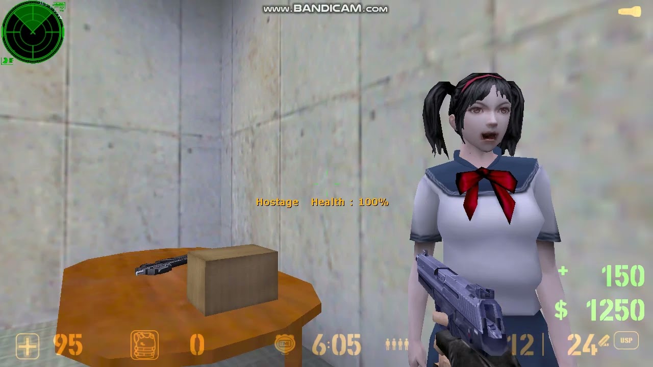CS 1.6 sniper rescuing hostages