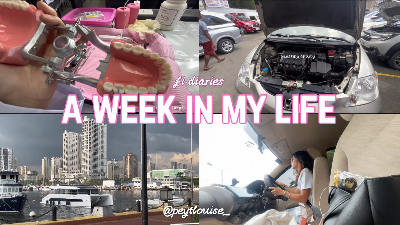 studentista diaries: balancing acads and social life, car blessing, first time driving cav to mnl 🦷📚