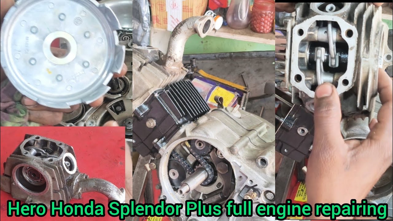 Hero Honda Splendor Plus 2009 model full engine repairing apna auto service #bike #shorts #viral ✅❤️