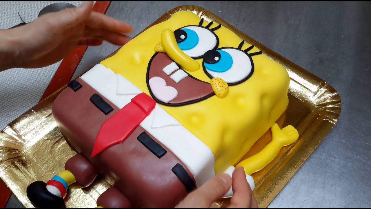 How To Make a SPONGEBOB Cake | Pastel de Bob Esponja by Cakes StepbyStep