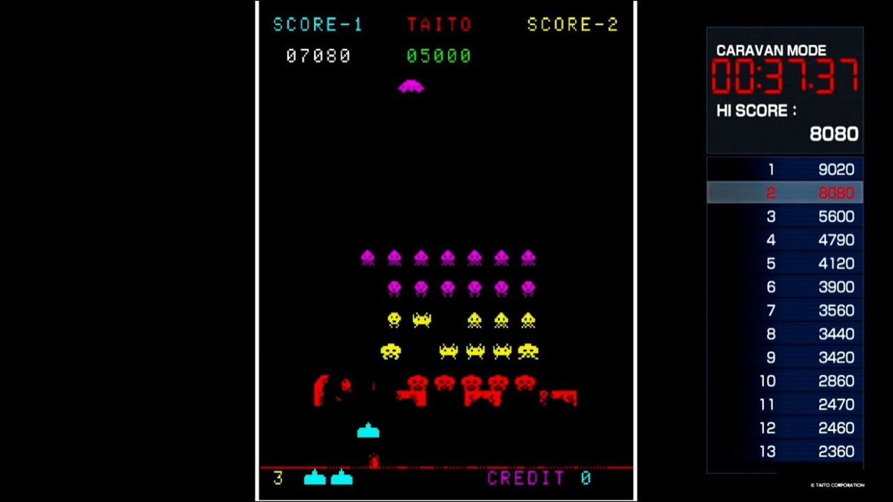 アーケードアーカイブス スペースインベーダー・パート2【PS4】キャラバンモード　ステージ４から　8660pts.