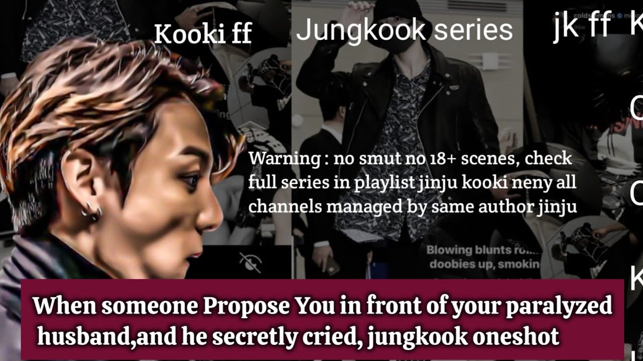 When someone Propose You in front of your paralyzed husband,and he secretly cried, jungkook oneshot