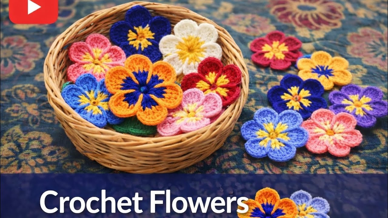 How to make crochet flower pattern for begginers/what a beautiful crochet flower 