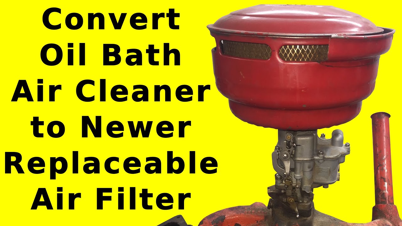 Convert Oil Bath Air Cleaner to Newer Replaceable Air Filter on Ford Flathead V8