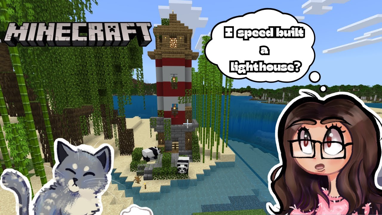 Minecraft Mom be building a Lighthouse... | Minecraft