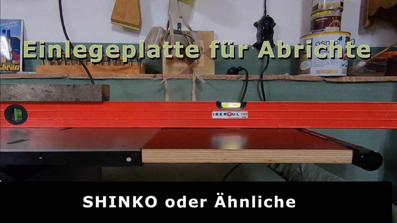 Einlegeplatte f&uuml;r SHINKO Abrichte