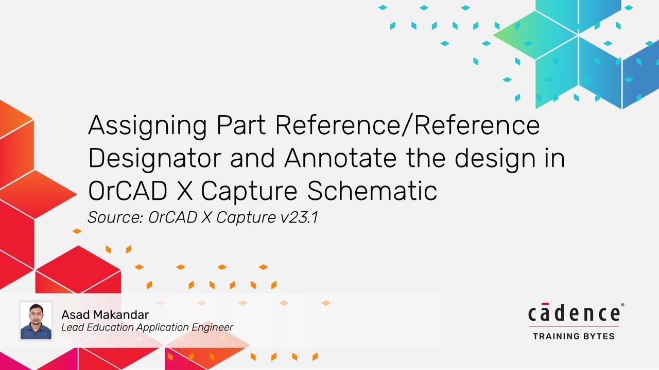 Назначение позиционного обозначения детали и аннотирование проекта в OrCAD X Capture Schematic