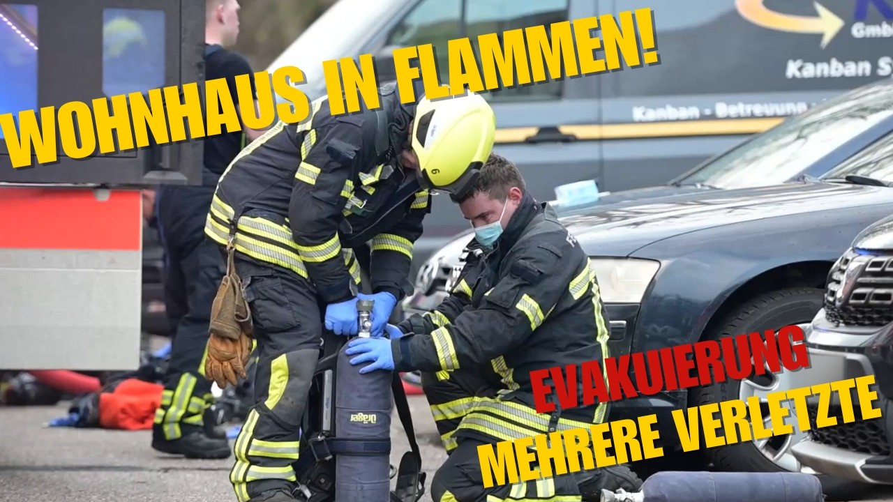 Mehrfamilienhaus in Flammen! Evakuierung und mehrere Verletzte!