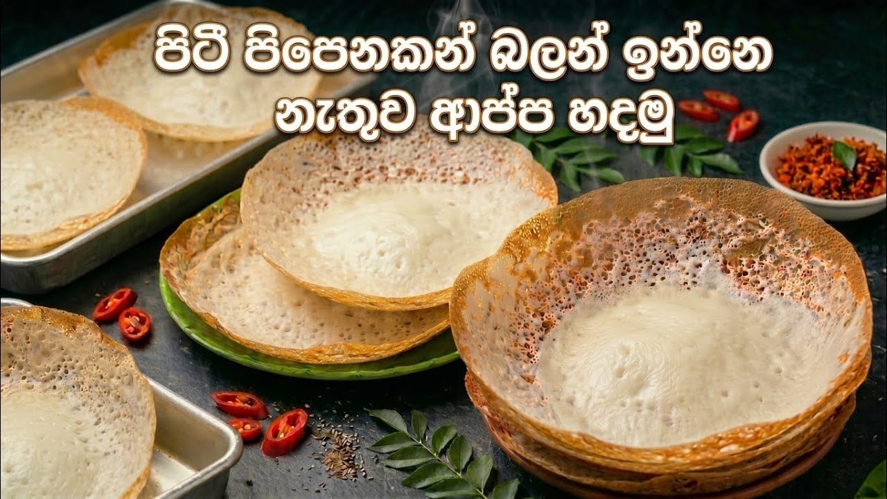 පිටි පිපෙනකන් බලන් ඉන්නෙ නැතුව ආප්ප හදමු