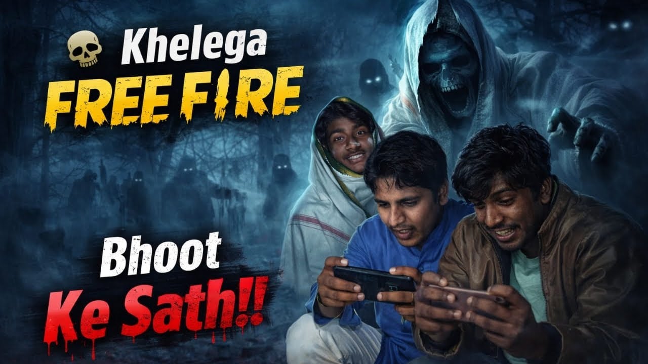 Bhoot ke sath free fire !! | Comedy video 😂