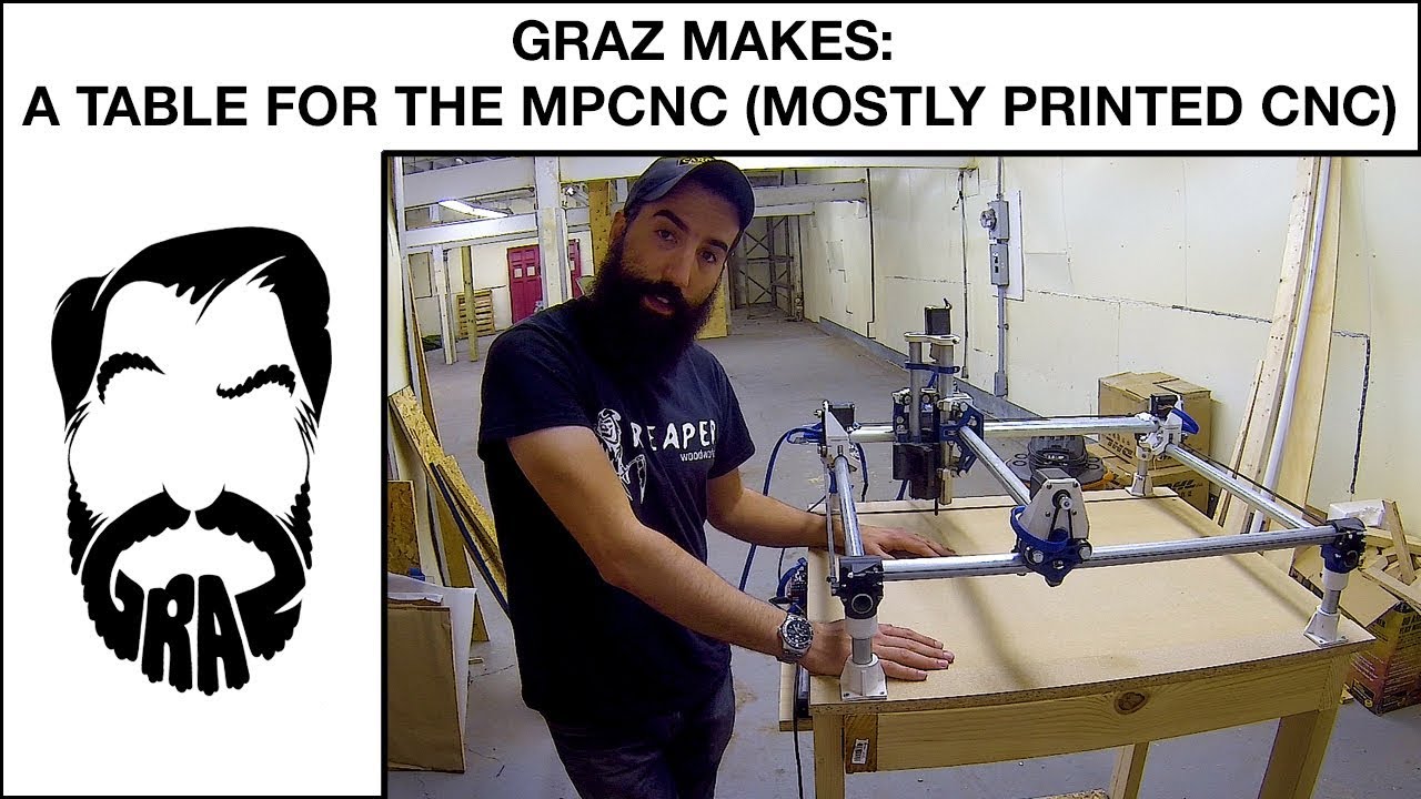 Graz Makes: A Wooden Table for the MPCNC (mostly printed cnc machine)