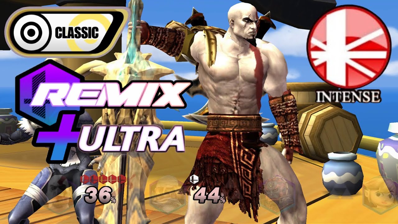 Project M Remix Plus Ultra 0.2.4 - Classic Mode on Intense with Kratos (Crazy Hand Clear)
